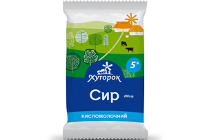 Сир кисломолочний Хуторок 5%, 200г